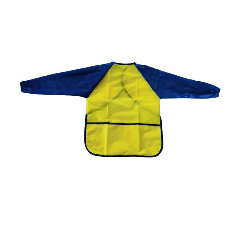 Picture of APRON YELLOW/BLUE MEDIUM 43X56CM